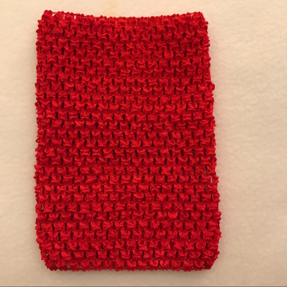 🎈5/$5 Red crocheted tutu top. 1-2yr